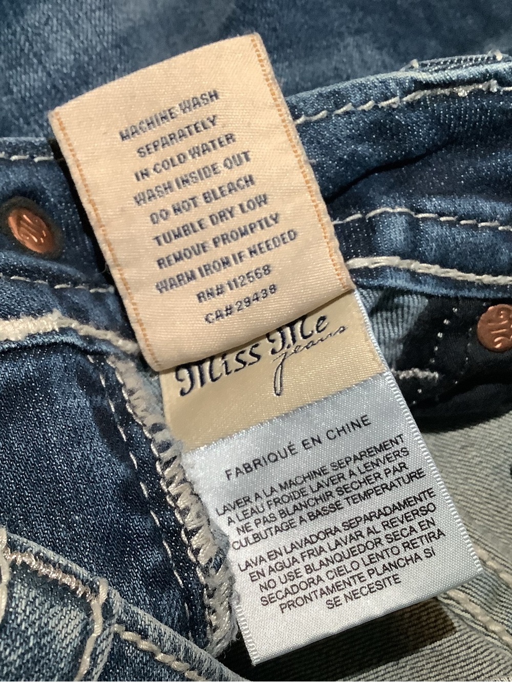Miss Me signature jeans, boot cut, color: med 207, size: 30 - Picture 9 of 12
